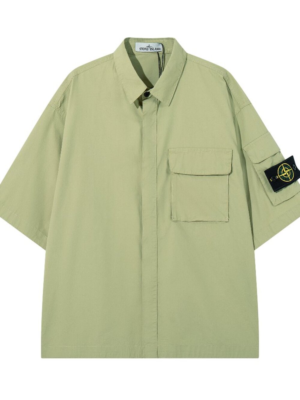 Stone Island Light Green Shirt